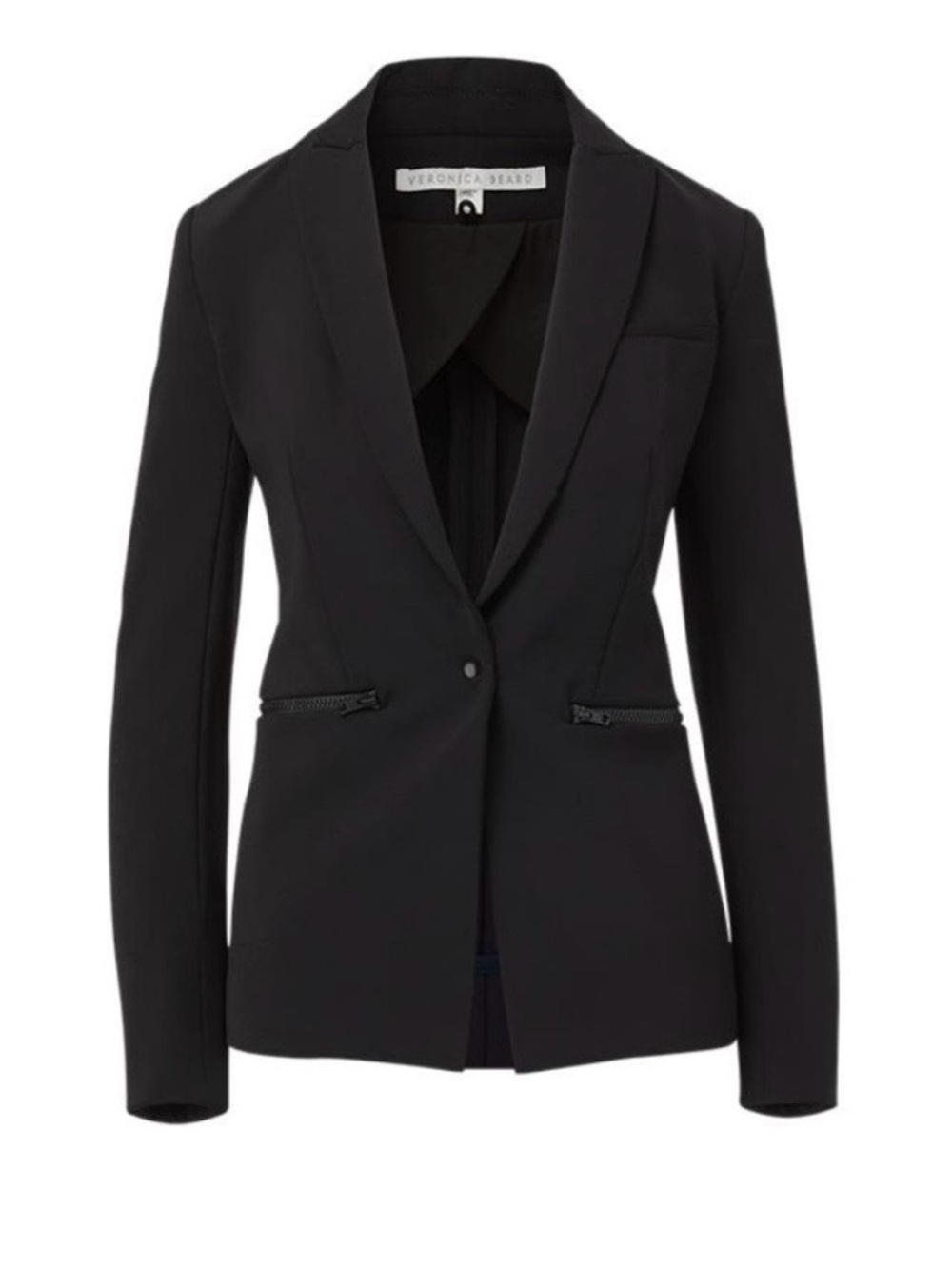 Iconic Veronica Beard Scuba Jacket in black